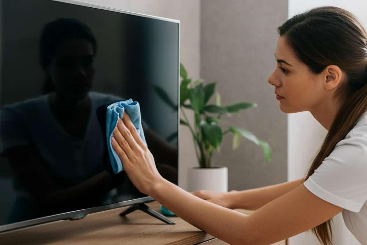 come eliminare la polvere dalla tv